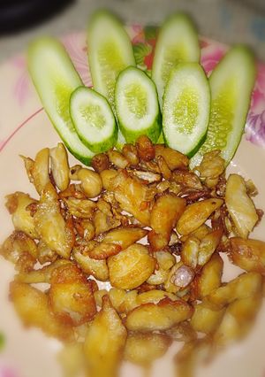 รูปของ ไก่คลุกเกลือทอดกระเทียม