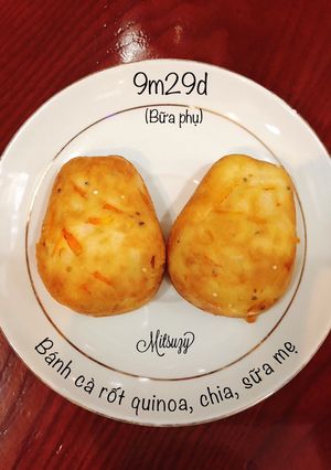 Hình của món Bánh cà rốt quinoa chia sữa mẹ.