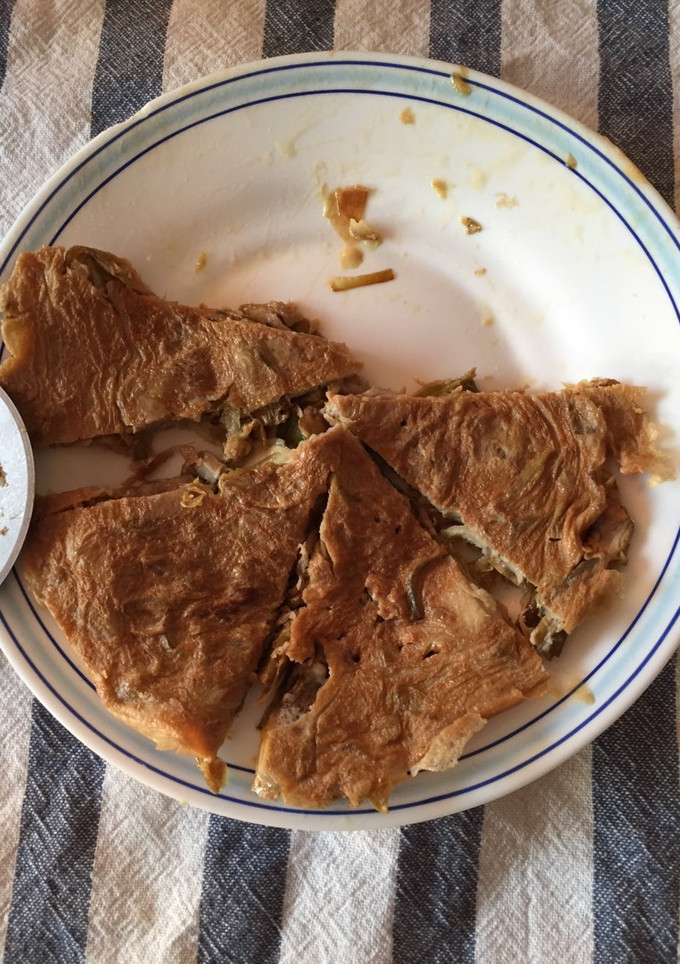 Una foto de Tortilla de alcachofas