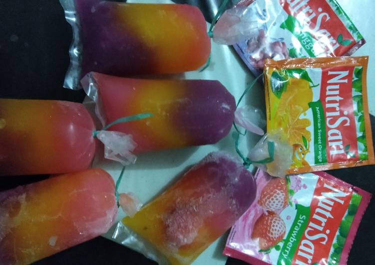 Olahan Rainbow jelly ice | Cara Masak Rainbow jelly ice Yang Bisa Manjain Lidah