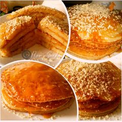 A picture of Eggless Pancakes.