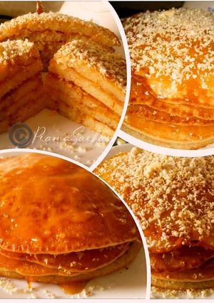 A picture of Eggless Pancakes.