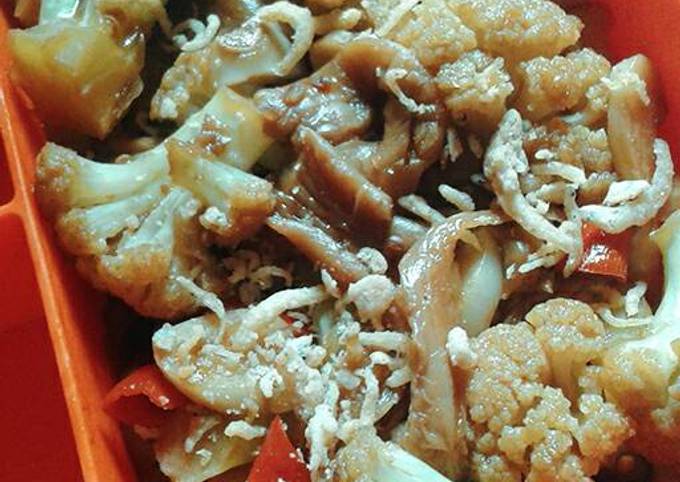 Resep Tumis Kembang Kol Dan Jamur Tiram Menu Diet Oleh Nisitasari