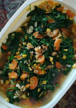 Foto resep Tumis Bayam Jagung Wortel