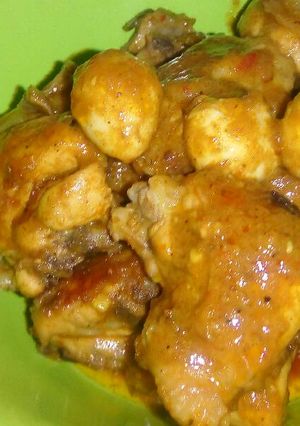 Foto resep Rendang Ayam Telor Puyuh Mudah