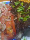 Bife de falda marinado