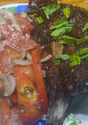Una foto de Bife de falda marinado