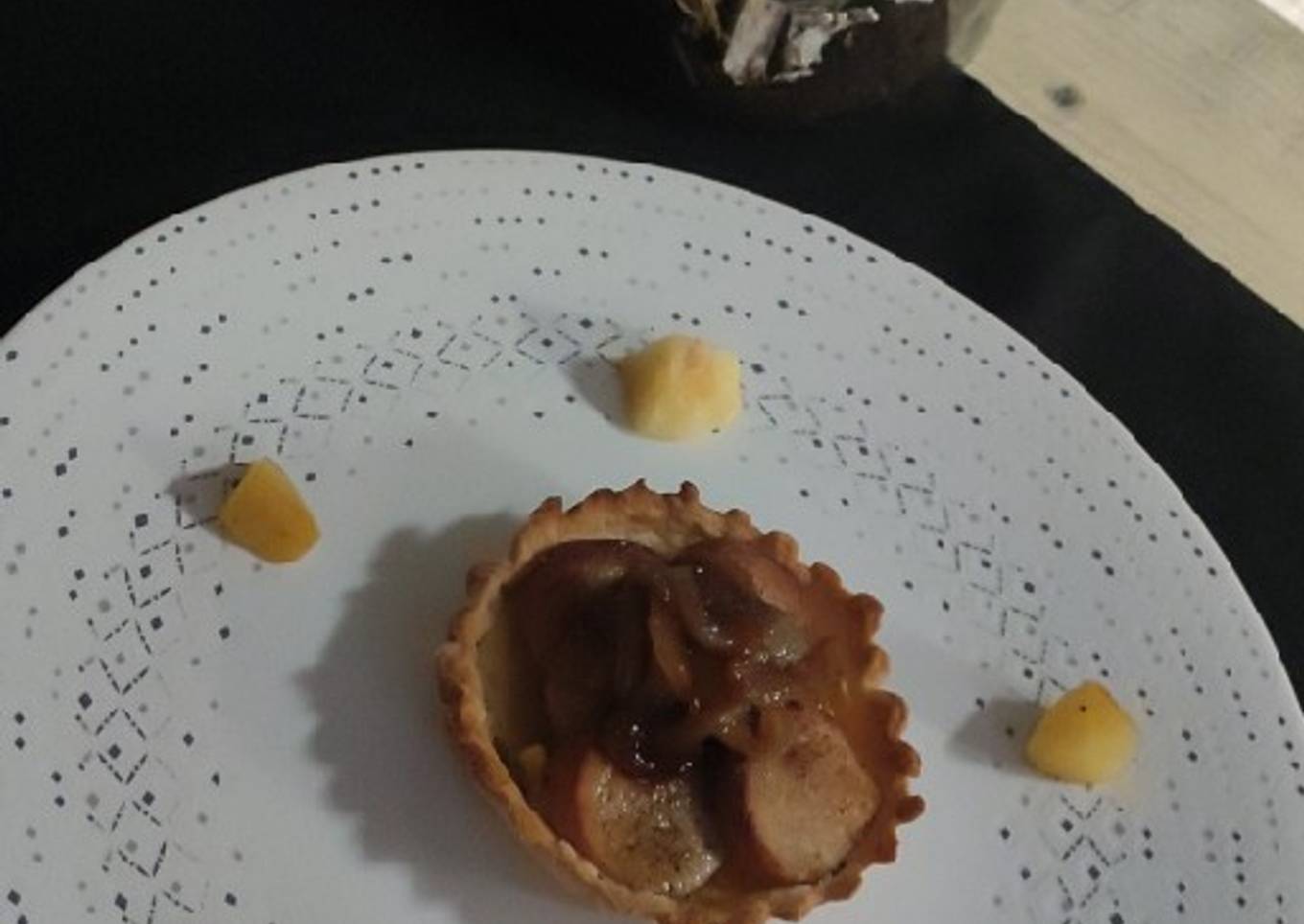 Tartelettes pomme boudin blanc