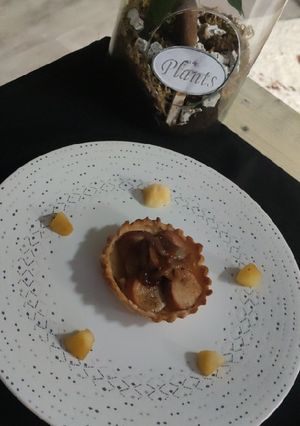 Une photo de Tartelettes pomme boudin blanc
