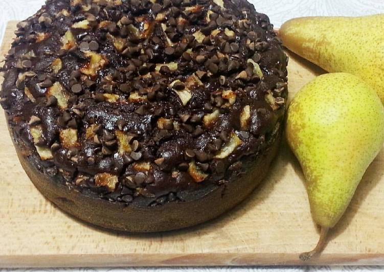 Torta pere e cioccolato