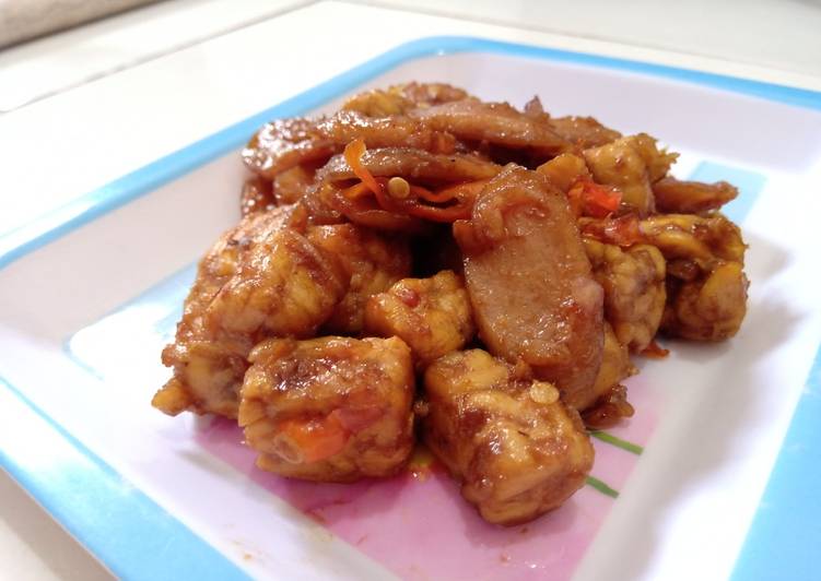Tempe Sosis Teriyaki ala anak kosan