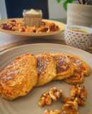 Tortitas de avena, manzana, coco y kéfir