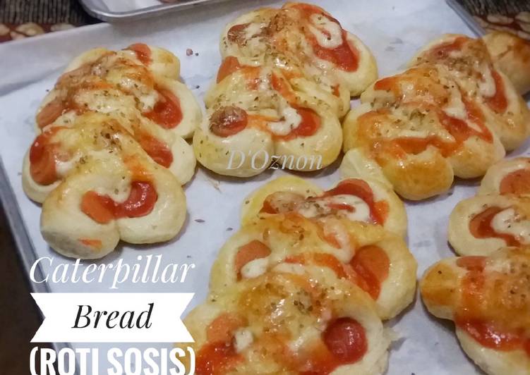 Bumbu Roti Sosis Caterpillar Dengan Overnight Soft Bun Dough | Cara Buat Roti Sosis Caterpillar Dengan Overnight Soft Bun Dough Yang Enak dan Simpel