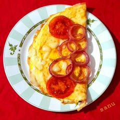 A picture of Balsamic Onion Omelette.