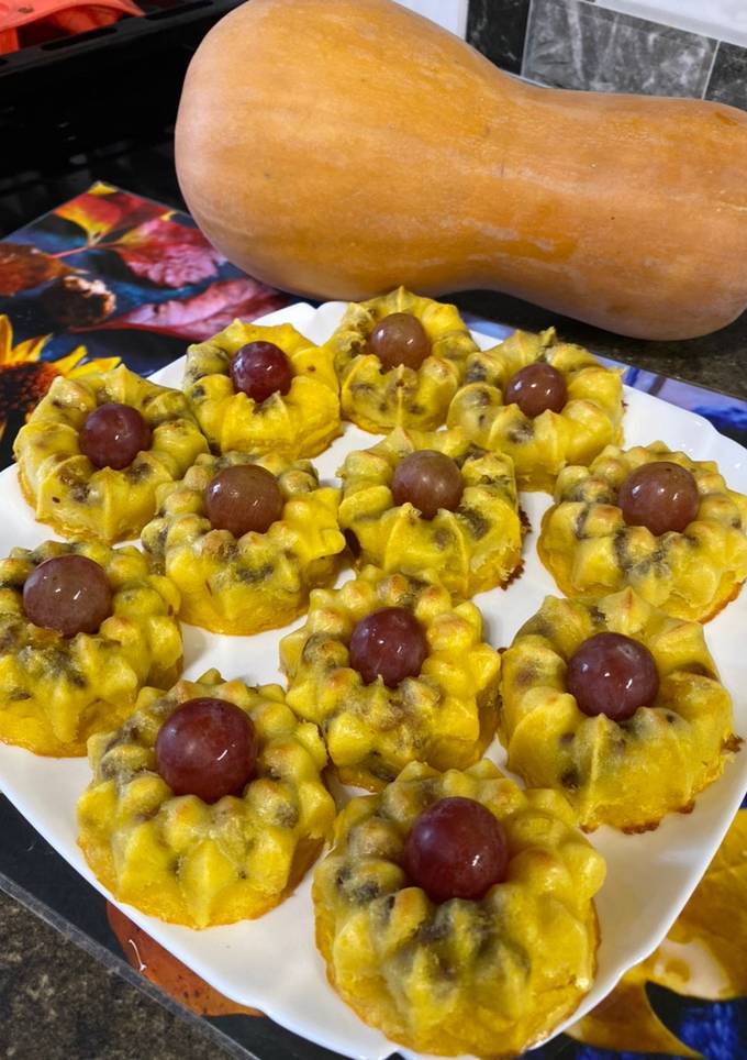Кекси з гарбузовим пюре🧁