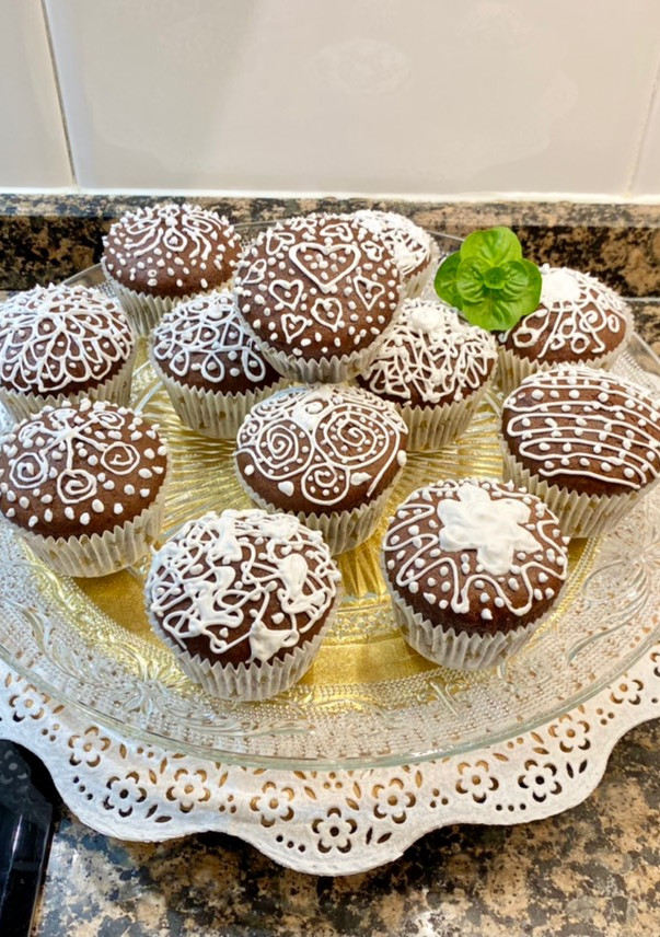 Una foto de Muffin de chocolate con sorpresa “sin gluten “