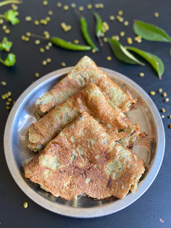 A picture of Moong dal dosa.