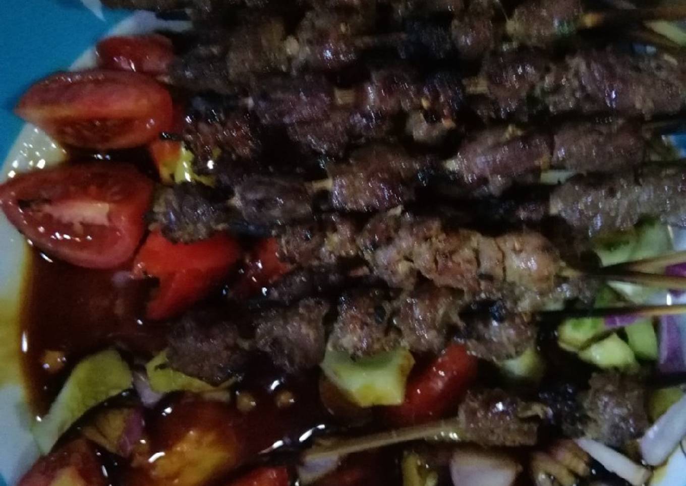 Sate kambing dan sapi empuk