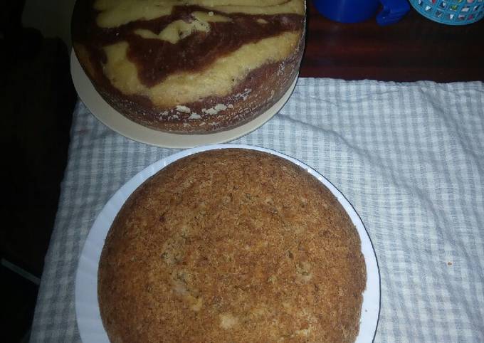 Recipe of Quick Banana and zebra cake