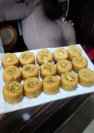 सत्तू ड्राई फ्रूट्स पेड़ा रेसिपी मुख्य फोटो