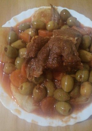 صورة لوصفة طاجين الزيتون 🍲بلحم الخروف 🐏🥩