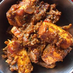 A picture of Ghee roasted paneer.