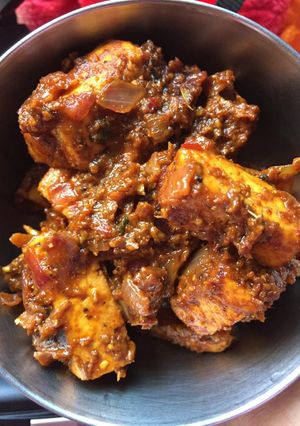 A picture of Ghee roasted paneer.