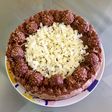 Tarta fría de Nutella y bombones Ferrero Rocher - sin horno