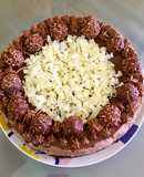 Tarta fría de Nutella y bombones  Ferrero Rocher - sin horno