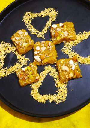 A picture of Sev barfi.
