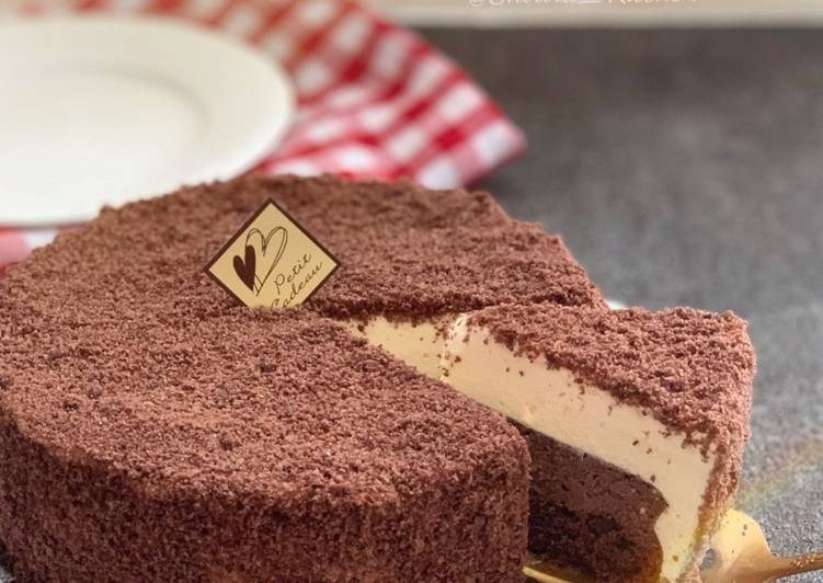 Resep Double Fromage chocolate cheese cake yang Enak Banget