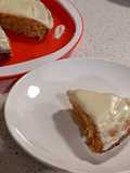 Eggless carrot cake (with whole-wheat flour)