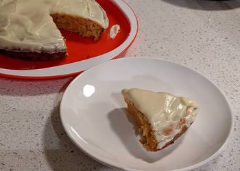 Without Fail Making Recipe Eggless carrot cake with wholewheat flour Yummy