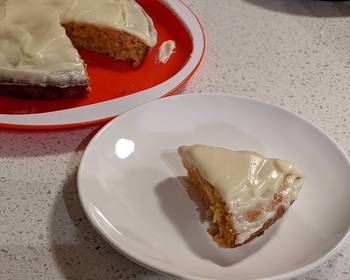 Ultimate, Prepare Eggless carrot cake with wholewheat flour Home Style