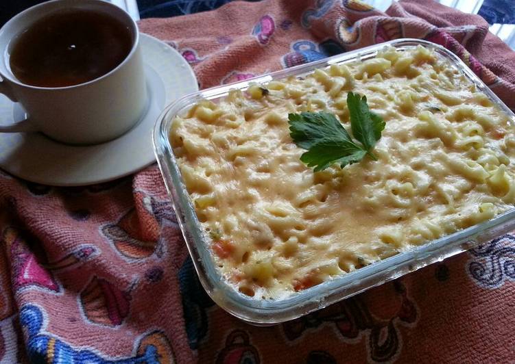 Resep Macaroni schotel sayuran kukus, Enak Banget