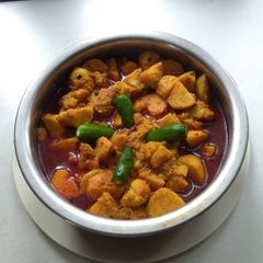 A picture of Potato colocasia curry.