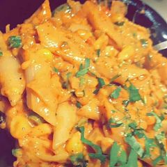 Red sauce pasta A picture of Red sauce pasta.