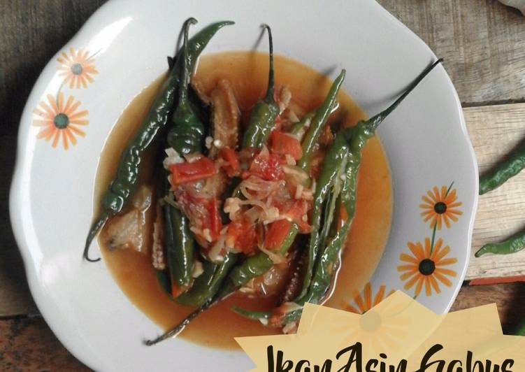 Ikan Asin Gabus cabe ijo