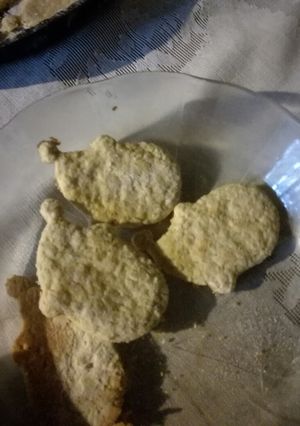 Una foto de Papá Noel de avena