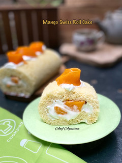 Foto resep Mango Swiss Roll Cake