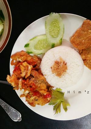 Foto resep Ayam geprek tempe Bening