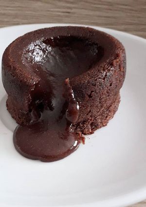 Une photo de Mi-cuit au chocolat