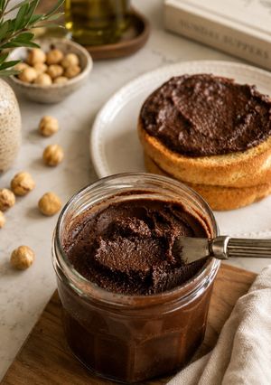 Una foto de Nutella casera saludable