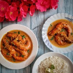 A picture of Goan Prawn Curry.