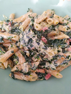 Una foto de Pasta con ricota y espinacas