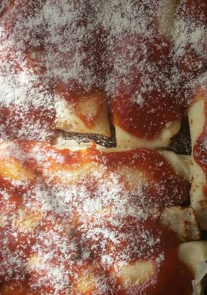 Una foto de Canelones de un relleno