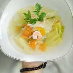A picture of Sop simpel kaldu udang.