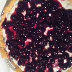A picture of Blueberry Cream Cheese Pie.