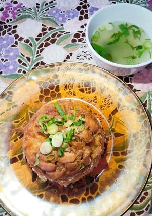 Foto resep Nasi tim ayam