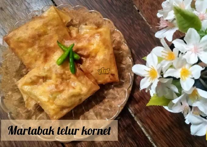 Resep: Martabak telur kornet Enak Terbaru